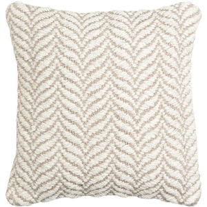 Jhansi 22 X 22 inch Ivory/Pearl/Ash Accent Pillow