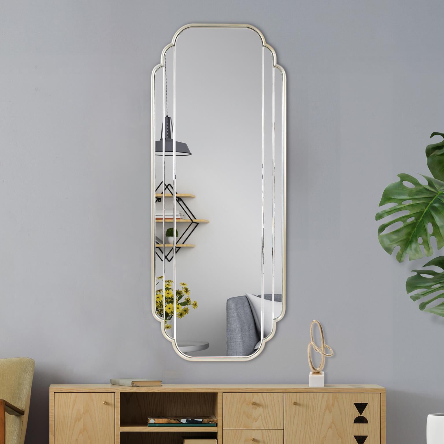 Winton 66 X 26 inch Gold Dressing Mirror