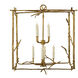 Lowcountry 4 Light Old Gold Pendant Ceiling Light