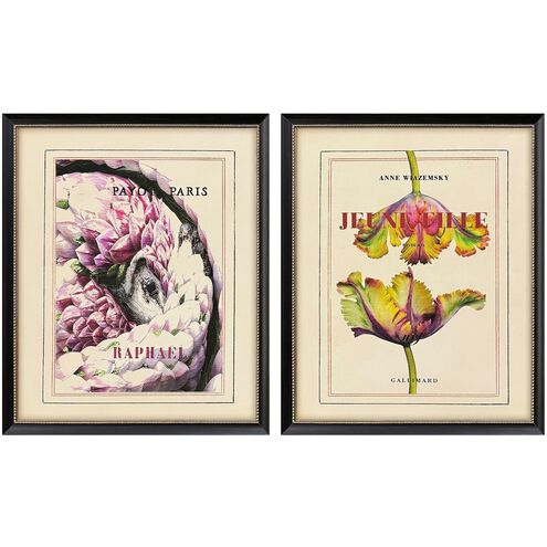 Le Fleur Multi and Pink and Yellow and Purple Framed Art