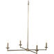 New Traditional 4 Light Brass Chandelier Ceiling Light