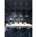Edge Round 1 Light 15.68 inch Black Pendant Ceiling Light in 16 in, 120-277V