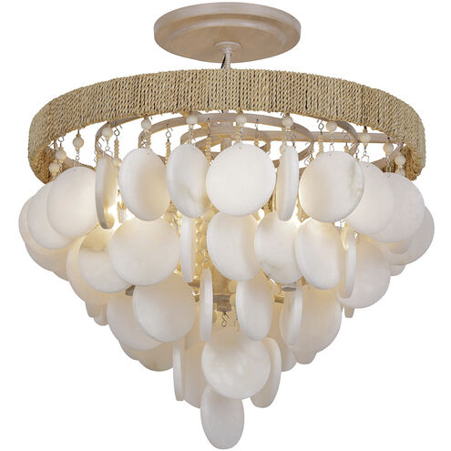 Aurelia's Cove 4 Light 17 inch Autumn White Semi Flush Ceiling Light