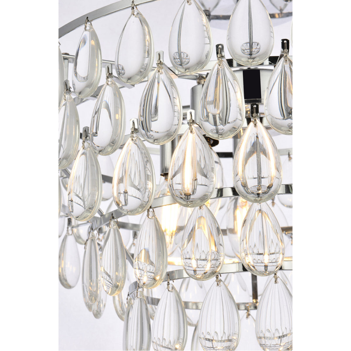 Mila 5 Light 18 inch Chrome Flush Mount Ceiling Light