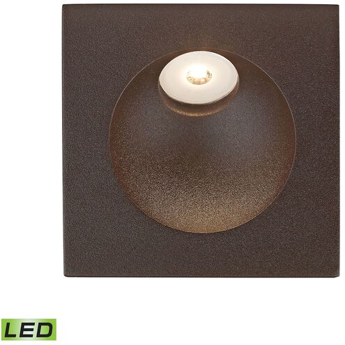 Zone 2.00 watt Matte Brown Step Light