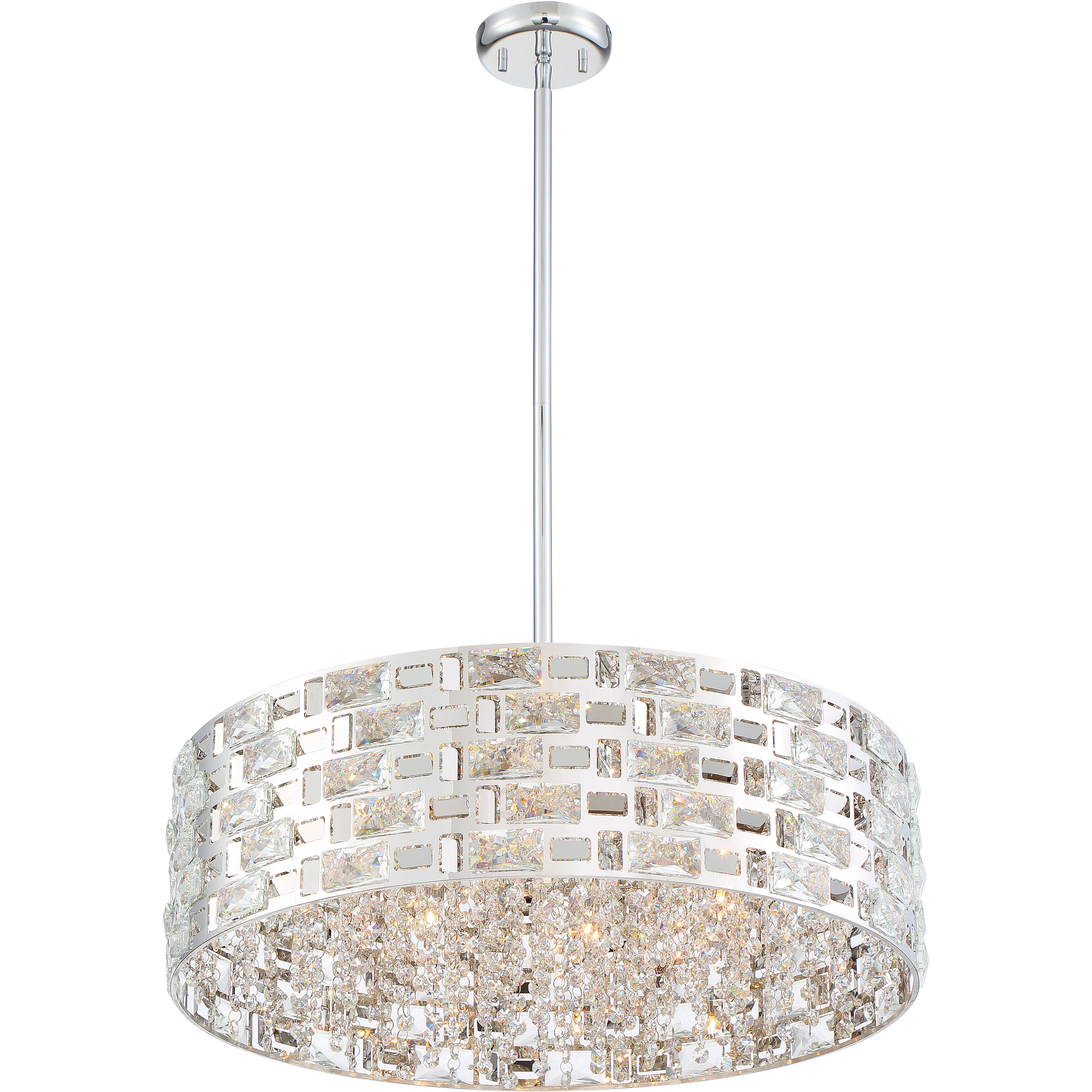 Aludra 7 Light 24 inch Chrome Chandelier Ceiling Light