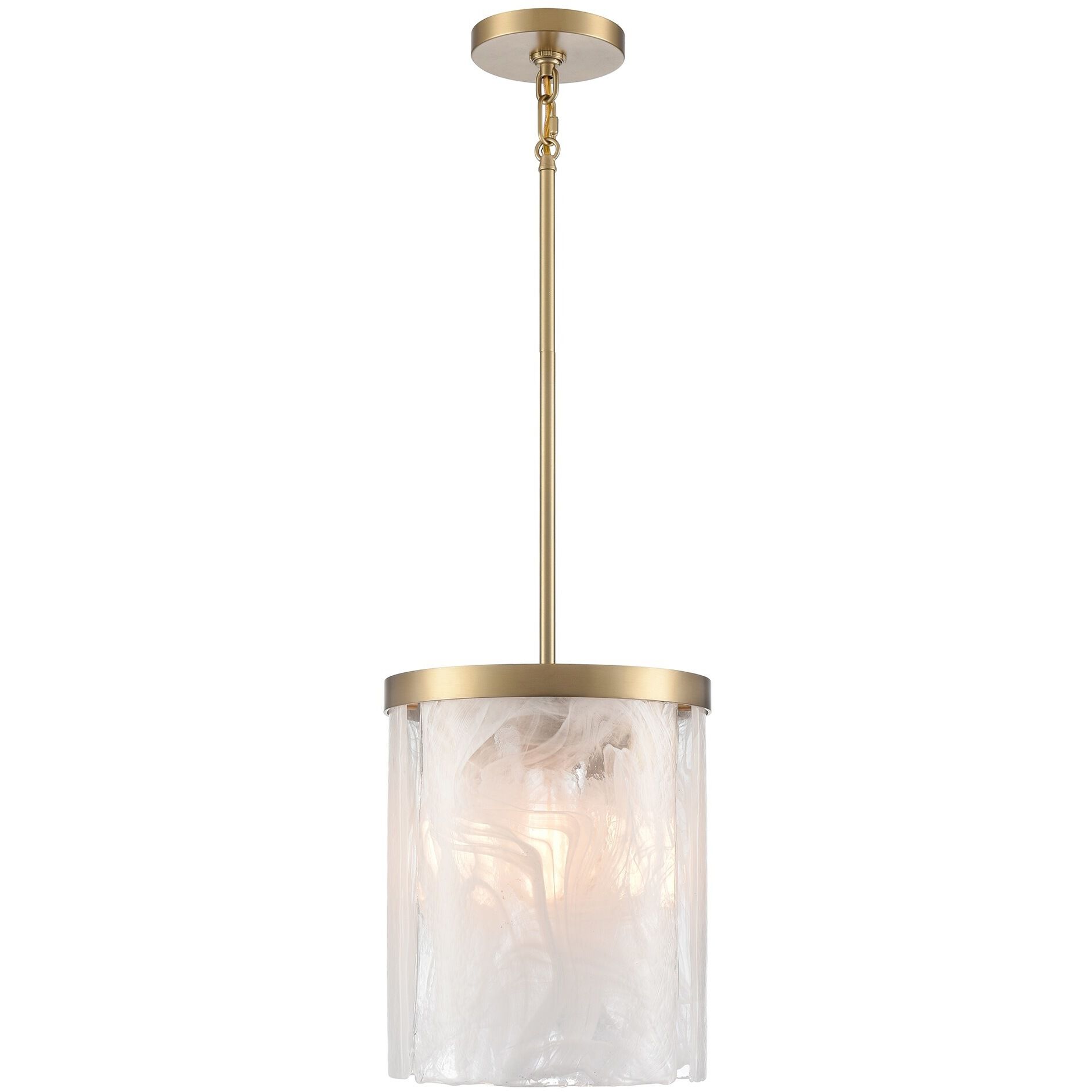 Skye 3 Light 10 inch Brushed Brass Pendant Ceiling Light