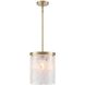 Skye 3 Light 10 inch Brushed Brass Pendant Ceiling Light