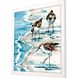 Animals Collection Blue Framed Art