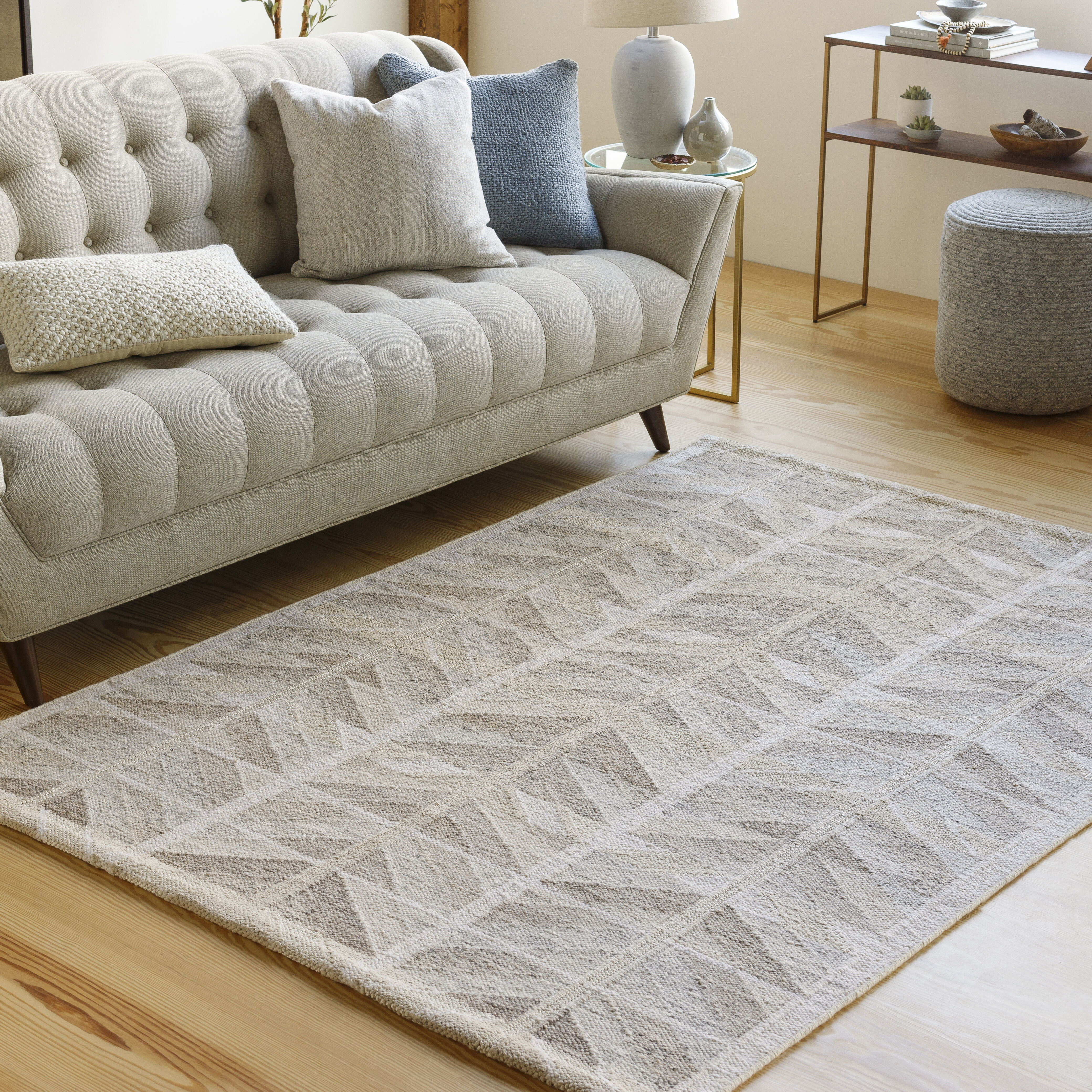 Scandi 120 X 96 inch Tan Rug in 8 x 10, Rectangle
