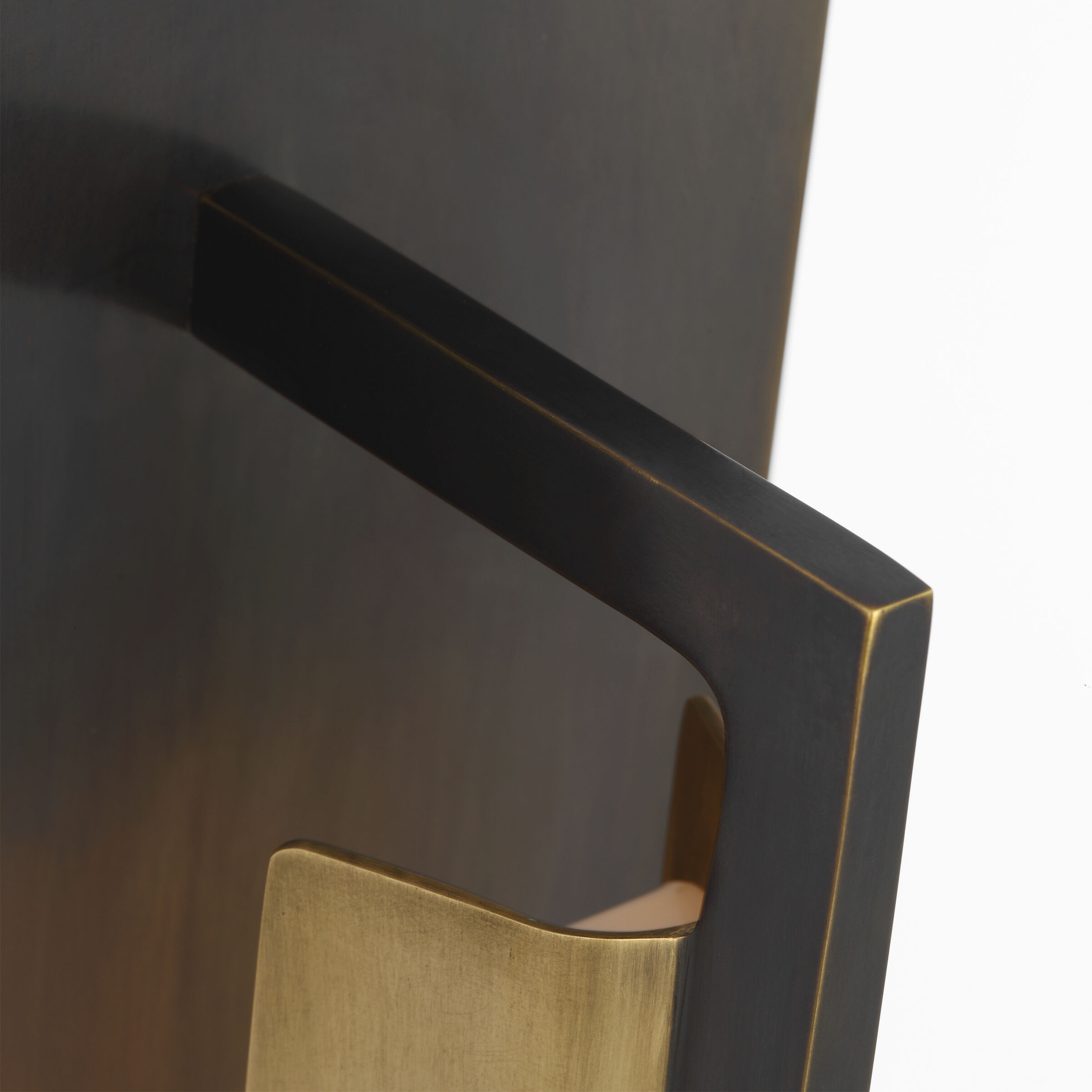 Ian K. Fowler Tristan LED 4 inch Bronze and Hand-Rubbed Antique Brass Reflector Sconce Wall Light