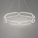 Charmed LED 32 inch Brushed Nickel Chandelier Ceiling Light, dweLED
