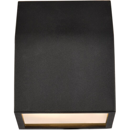 Raine 6 inch Black Outdoor Wall Light