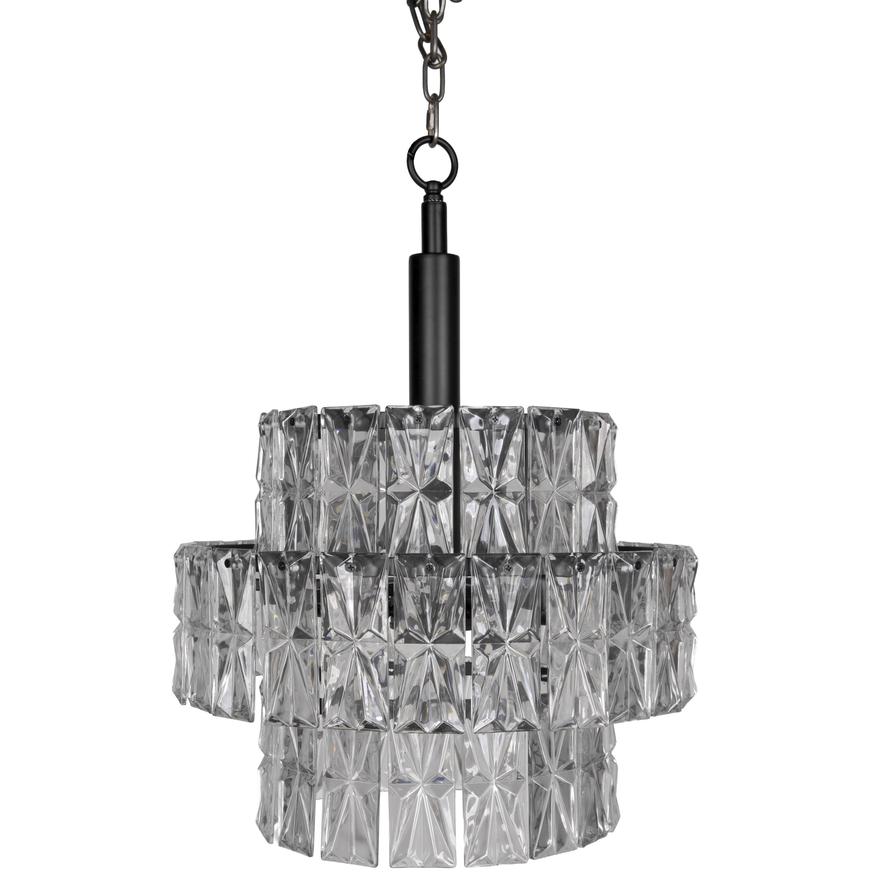 Nuuk 6 Light 20 inch Matte Black Chandelier Ceiling Light
