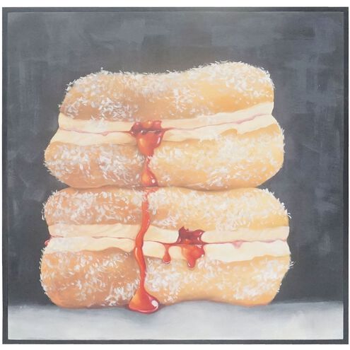 Strawberry Pastries Black Framed Wall Art