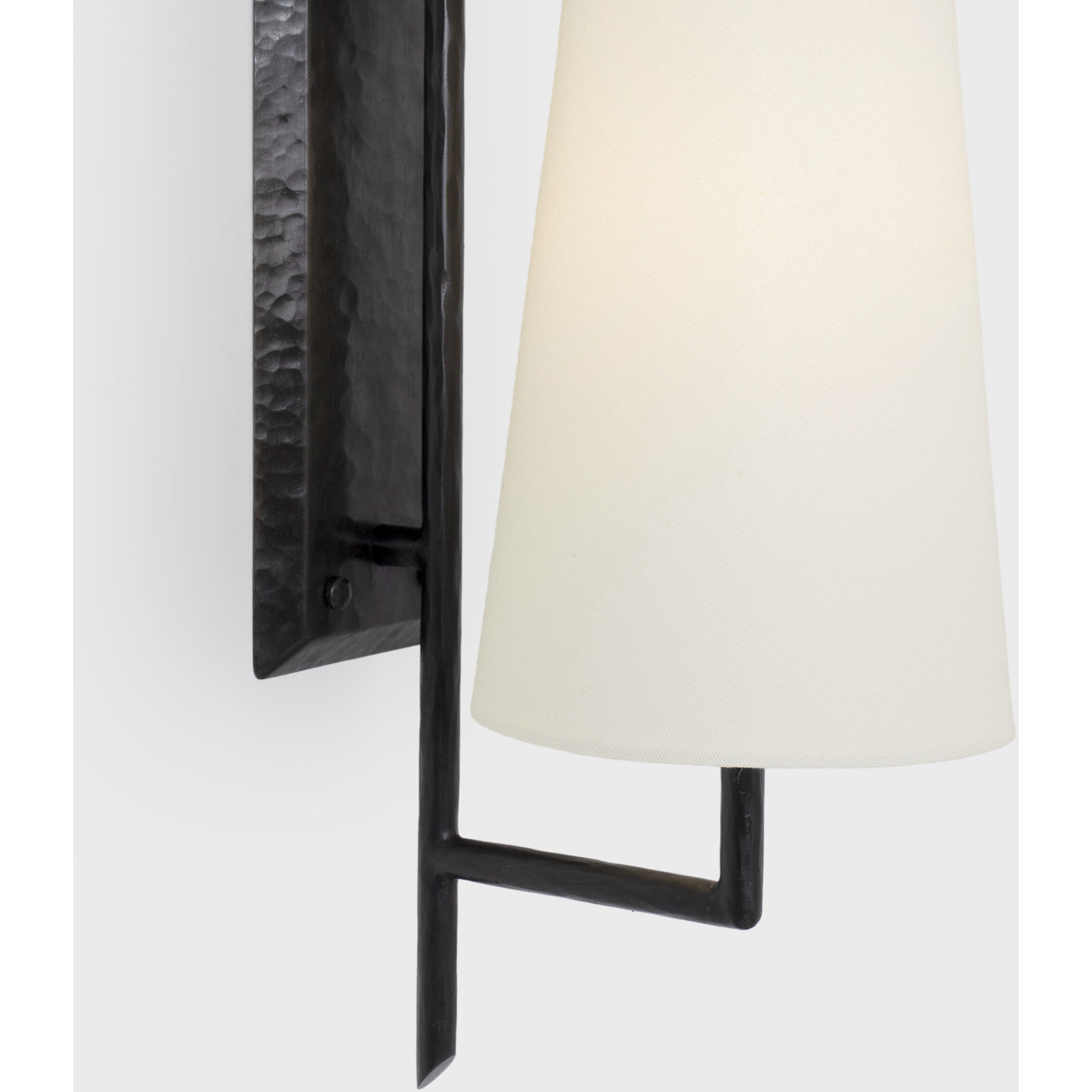 Chapman & Myers Ashton LED 6 inch Aged Iron Single Sculpted Sconce Wall Light, Large