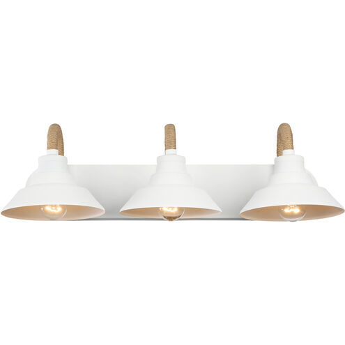 Journey 3 Light 26 inch Natural White Bath Vanity Light Wall Light