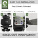Gatlinburg 44 inch Matte Black with Dark Gray Oak/Matte Black Blades Ceiling Fan