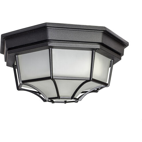 Crown Hill LED E26 LED 12 inch Black Outdoor Flush Mount