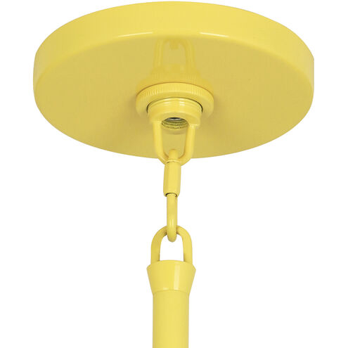 Pierce 3 Light 23 inch Canary Yellow Pendant Ceiling Light