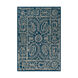Armelle 90 X 60 inch Blue and Gray Area Rug, Wool