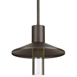 Sean Lavin Ash LED 12.5 inch Bronze Outdoor Pendant in Cylinder, LED 90 CRI 2700K Low Output, Integrated LED