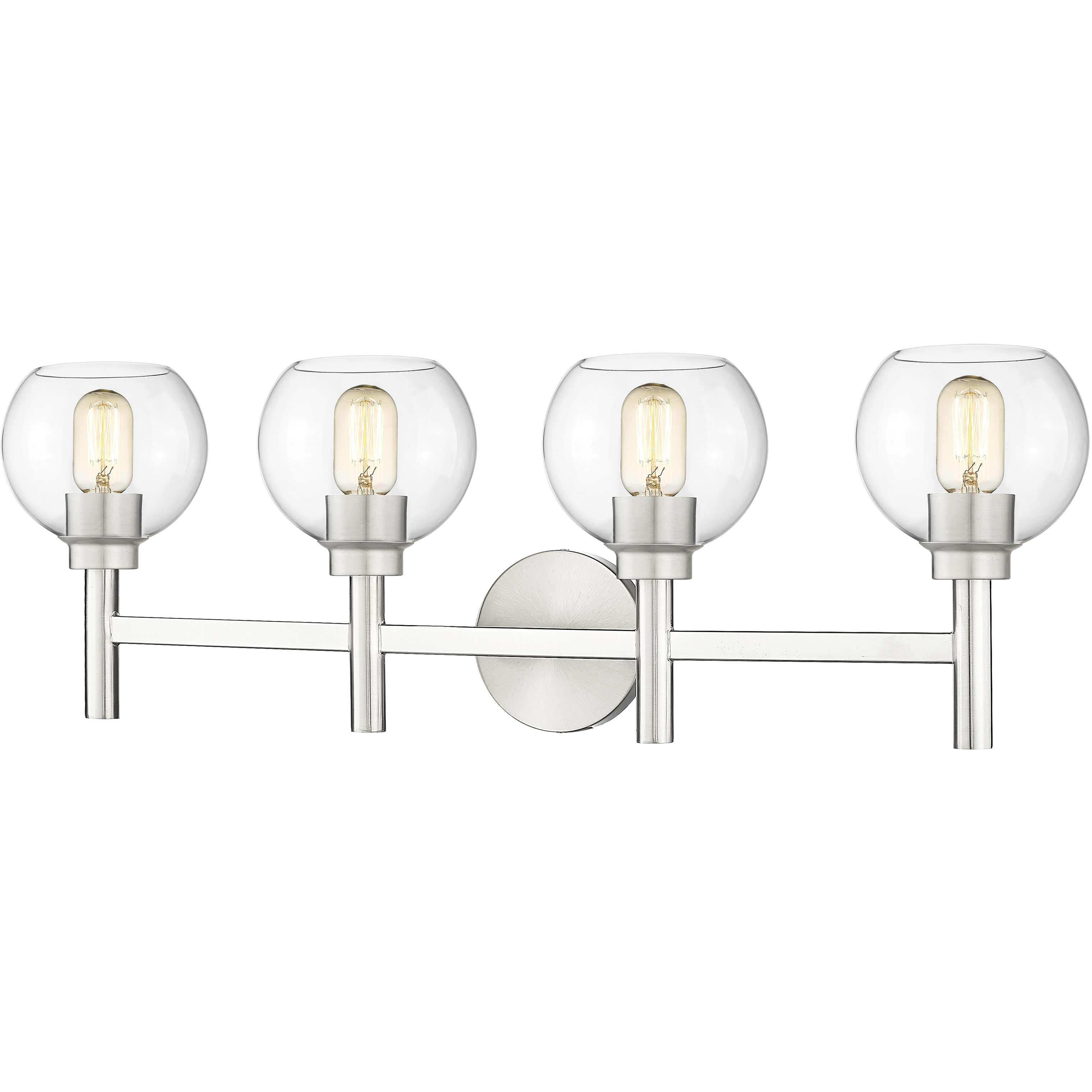 Sutton 4 Light 31.5 inch Brushed Nickel Vanity Wall Light