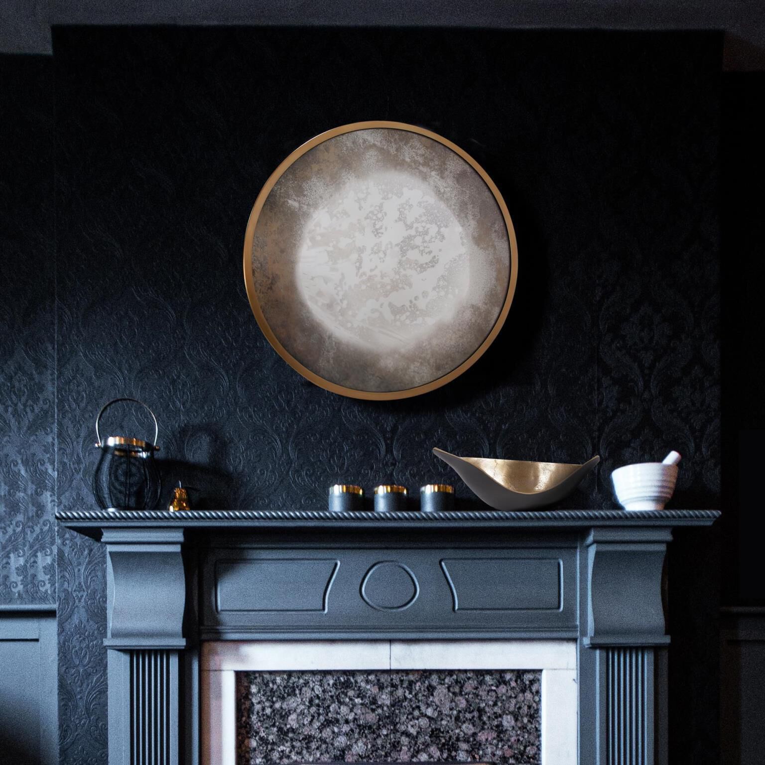 Albizzi 22.5 X 22.5 inch Brass Mirror