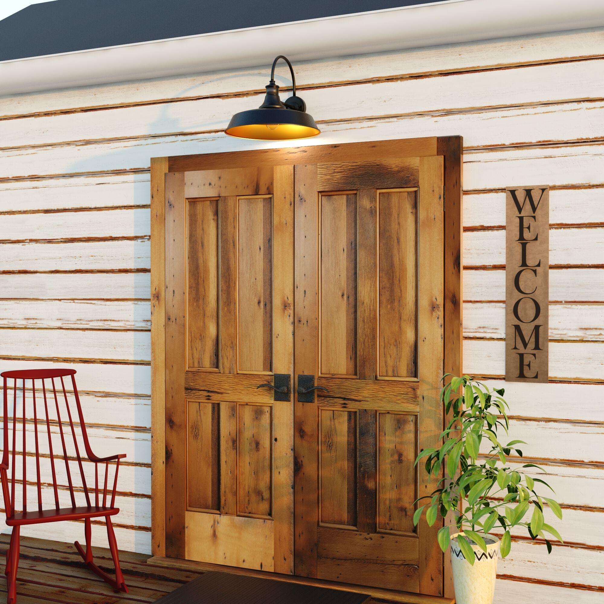 Dorado Dark Bronze and Light Gold Outdoor Motion Sensor