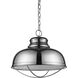 Ansen 1 Light 17 inch Polished Nickel Pendant Ceiling Light