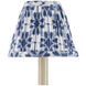Pembrook Blue and Ivory 6 inch Chandelier Shade