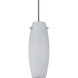 Signature 1 Light 4 inch Brushed Steel Pendant Set Ceiling Light