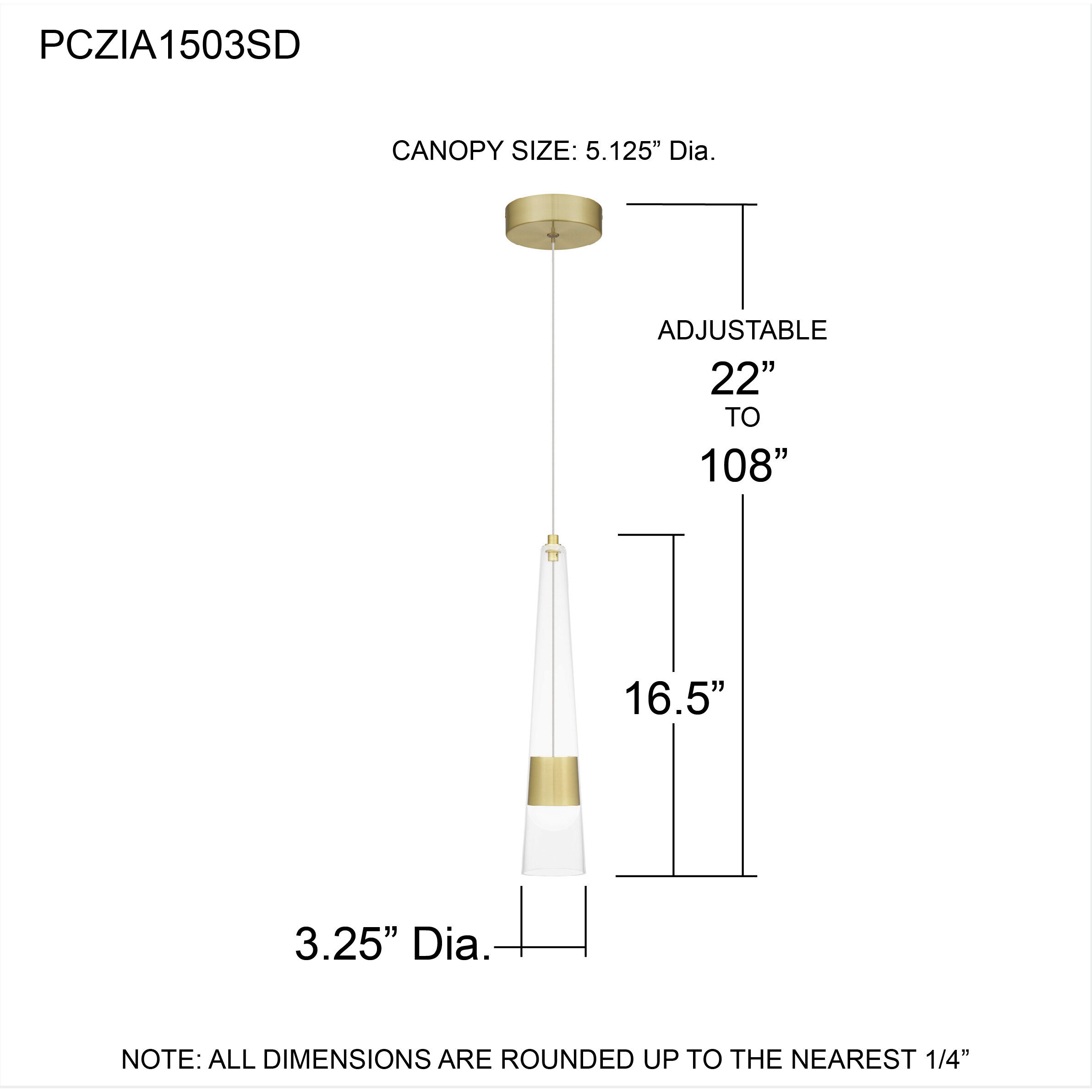 Zia 3.25 inch Satin Gold Mini Pendant Ceiling Light, Small