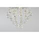 Canada LED 12 inch Chome Semi Flush Mount Ceiling Light in Chrome