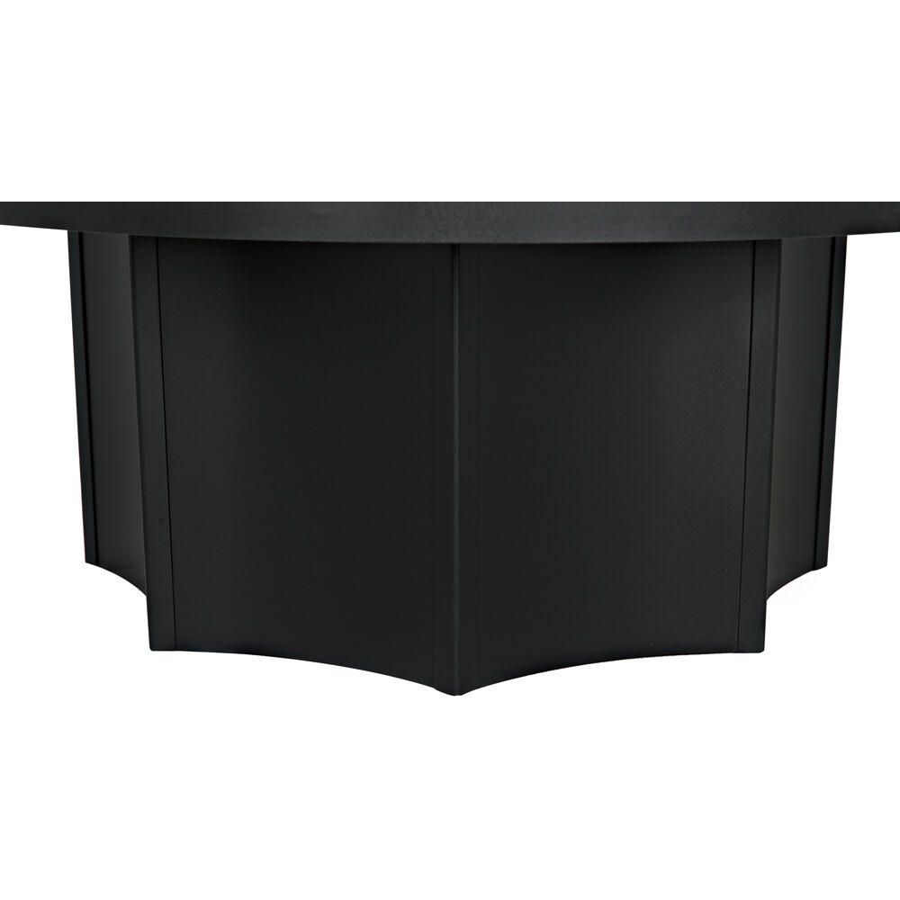 Rome 47.5 X 47.5 inch Matte Black Coffee Table