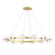 Austen 12 Light 40 inch Aged Brass Chandelier Ceiling Light