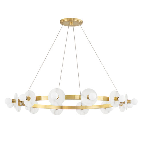 Austen 12 Light 40 inch Aged Brass Chandelier Ceiling Light