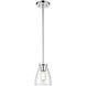 Emma 1 Light 6.5 inch Chrome Pendant Ceiling Light in Clear Glass