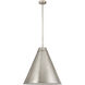Eaton 1 Light 24 inch Brushed Nickel Pendant Ceiling Light