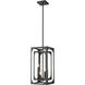 Easton 4 Light 9.25 inch Matte Black Chandelier Ceiling Light