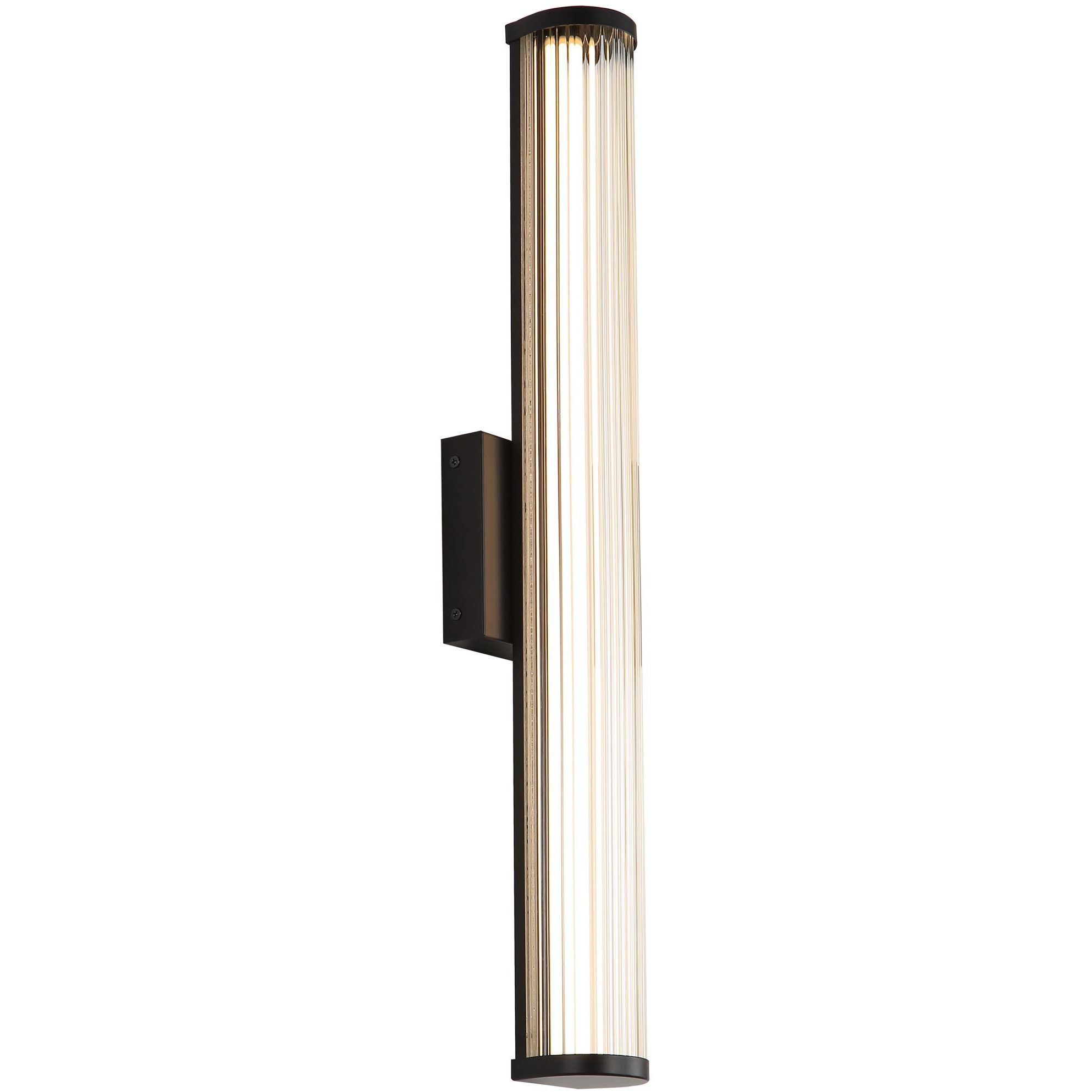 Rodara LED 24.38 inch Matte Black Outdoor Wall