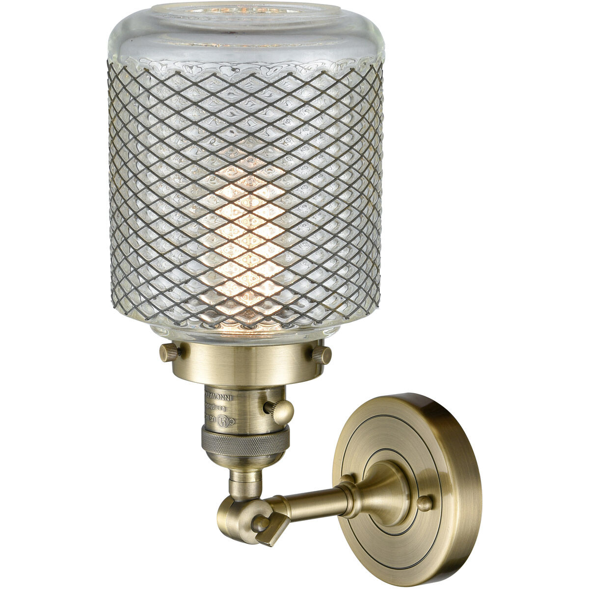 Franklin Restoration Stanton LED 6 inch Antique Brass Sconce Wall Light, Franklin Restoration