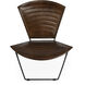 Felix Iron & Leather Accent Chair in Medium Brown