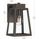 Hedry 1 Light 10 inch Antique Bronze Outdoor Wall Lantern