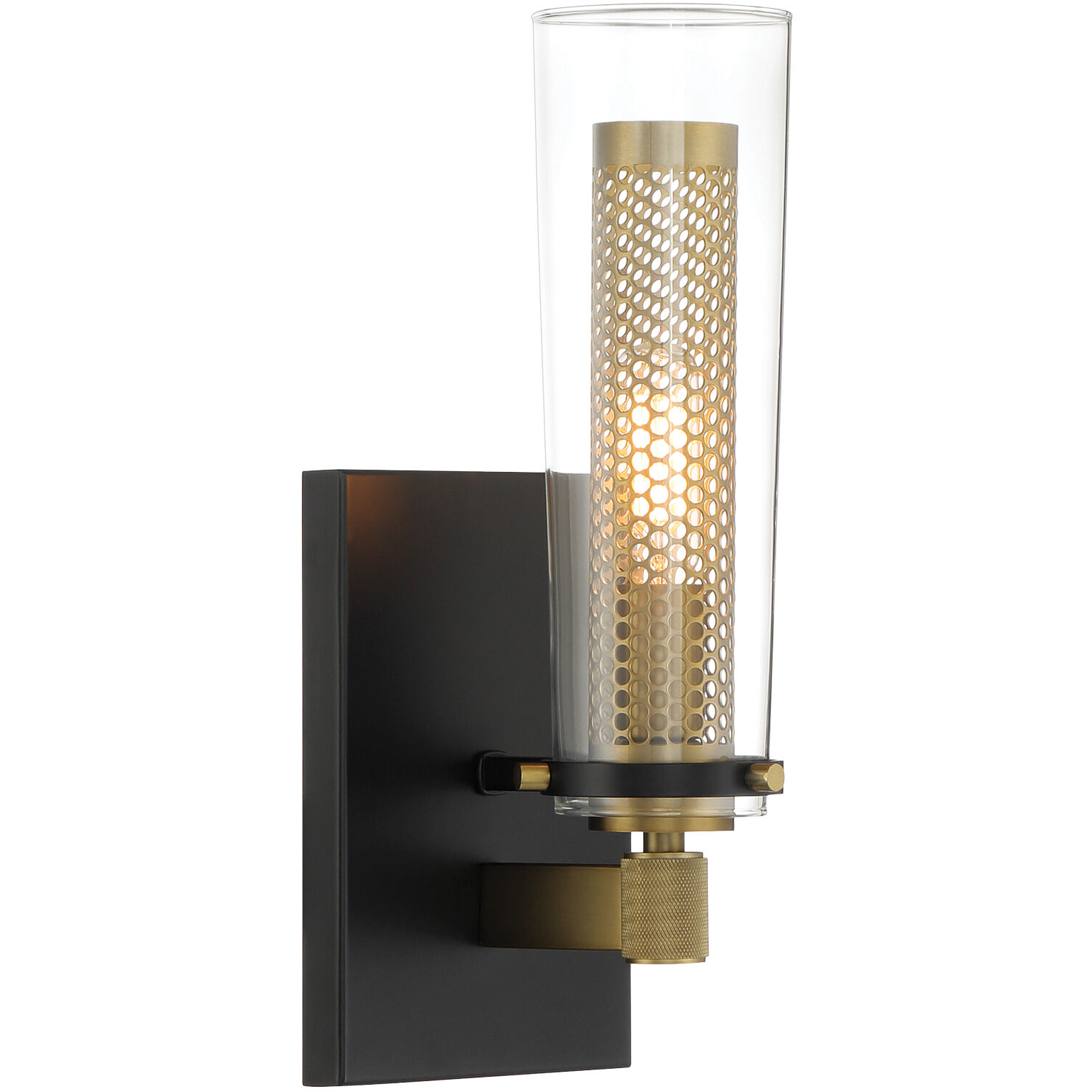 Emmerham 1 Light 5 inch Coal and Soft Brass Wall Sconce Wall Light in Coal/Soft Brass
