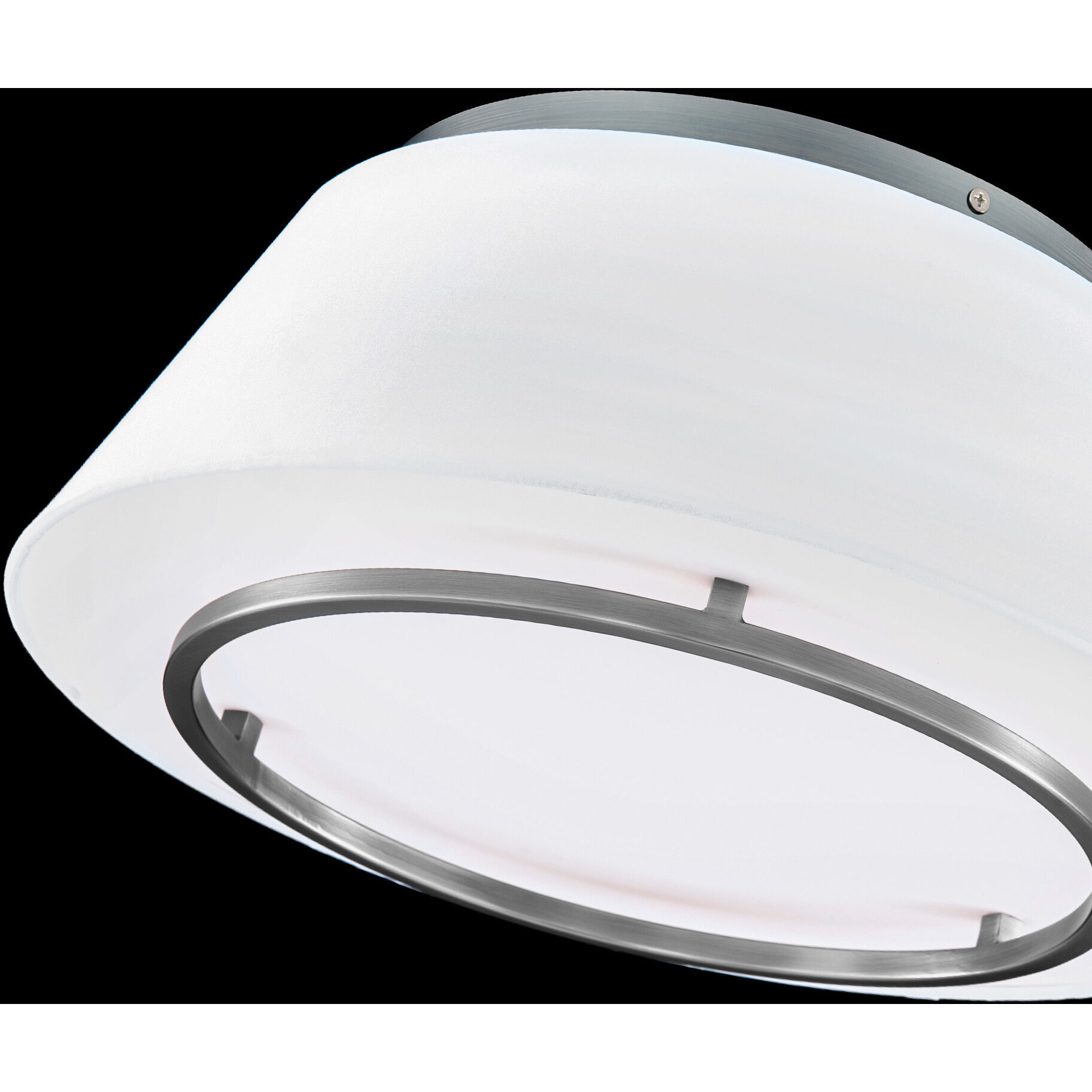 Hailey LED 16 inch Brushed Nickel Flush Mount Ceiling Light, dweLED