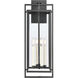 Gladwyn 4 Light 30 inch Matte Black and Off White Outdoor Wall Sconce
