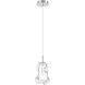 Norah 1 Light 5.5 inch Polished Nickel Standard Pendant Ceiling Light in Clear