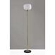Hazel 65 inch 60.00 watt Antique Brass Floor Lamp Portable Light 