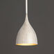 Fleur 1 Light 8.25 inch White and Gold Mini Pendant Ceiling Light